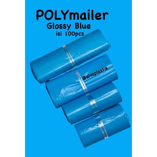 

Plastik POLYMAILER Grosir biru Plastik Packing POLYMAILER Blue semi Glossy