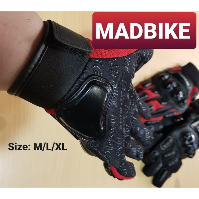 Original Gloves  Sarung Tangan MADBIKE Protector Glove Kevlar PVC Keras High Quality Extra Hard