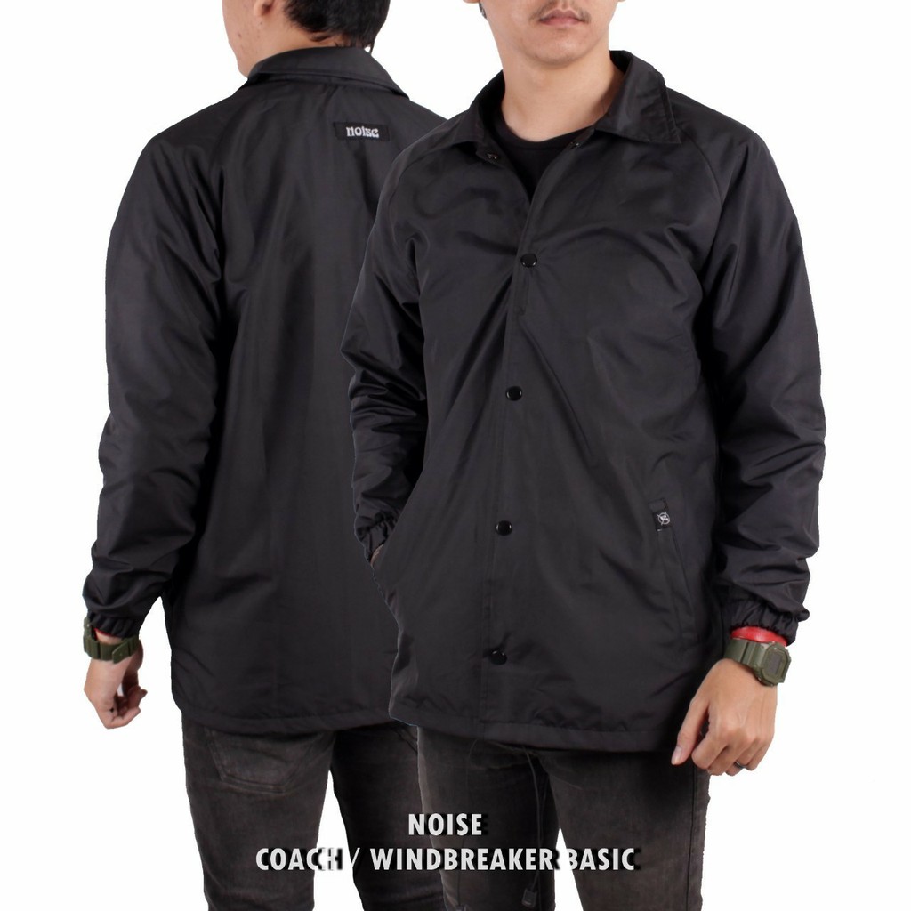 NOISE PROJECT Jaket Coach Noise Basic Jaket Wolv Jaket Parasut Pria