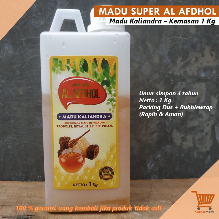 Madu Super Al Afdhol Kaliandra Asli Kemasan 1 Kg