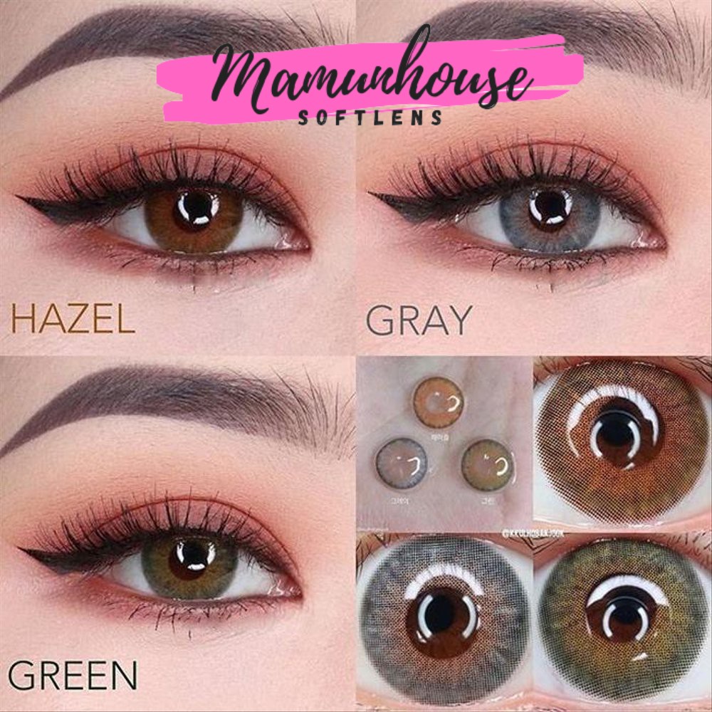 ORIGINAL Princess Symphony (O'lens) 3Con Warna Gray Grey Hazel Brown Green Olive Minus Murah Natural