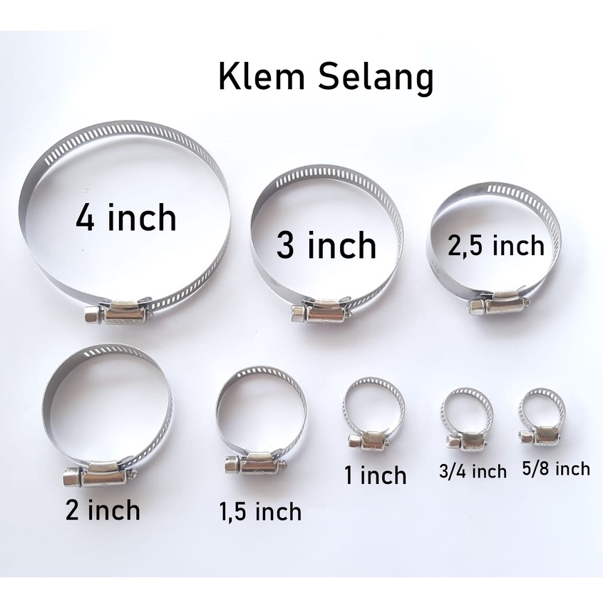 Jual Klem Selang Hose Clamp Klem Selang Gas Indonesia Shopee