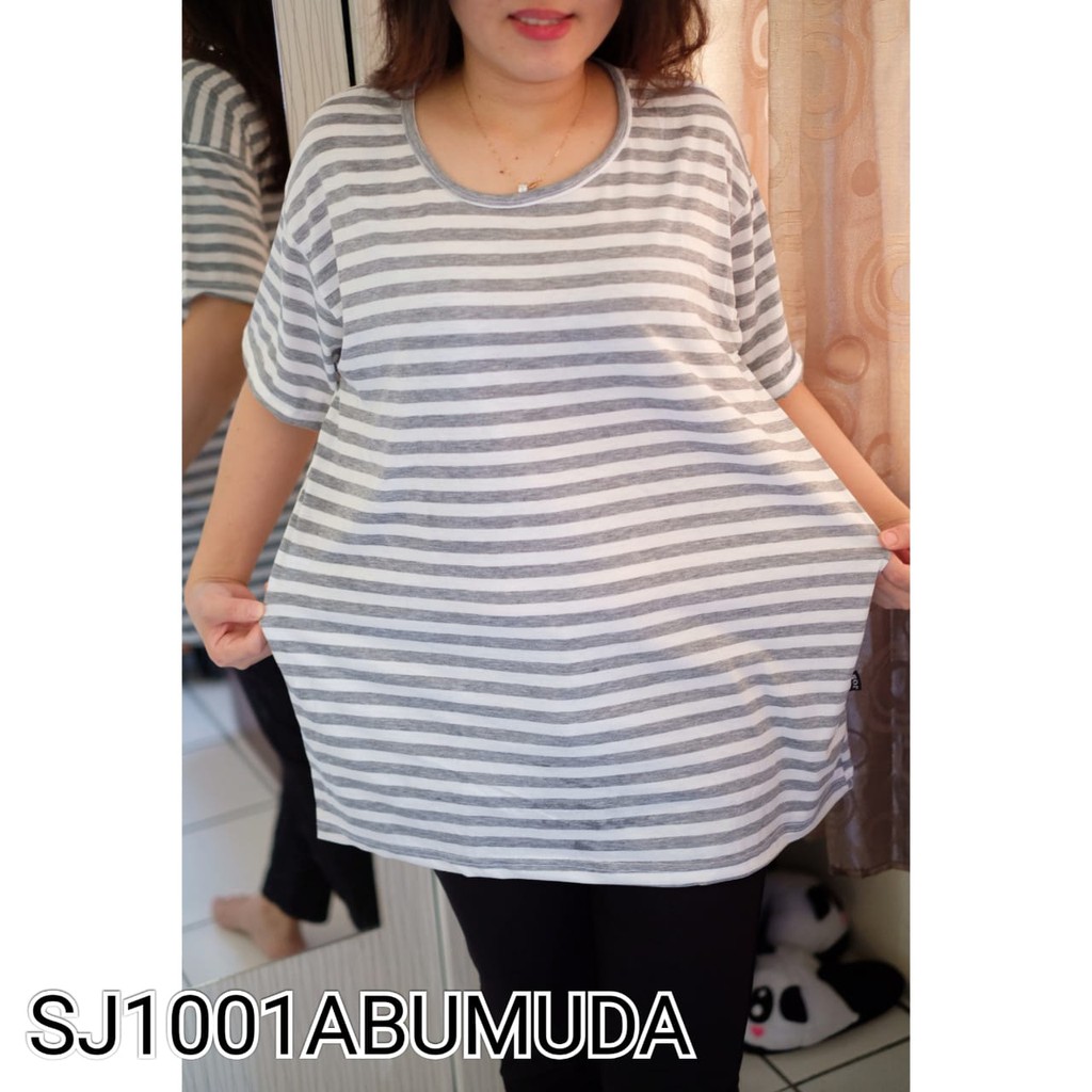 Kaos Stevia / Atasan Wanita Stevia Top / Stevy / Stevi / Kaos Salur / Ukuran JUMBO XXL