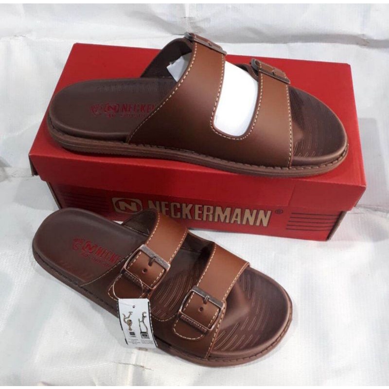 Sandal casual pria Neckermann Eden 051 Coklat muda original