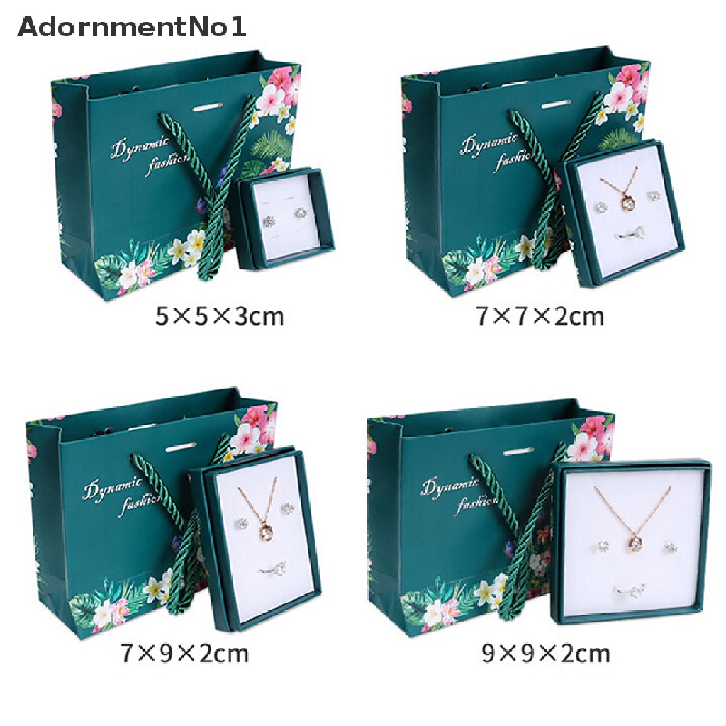 (AdornmentNo1) Kotak Perhiasan Bahan Kertas Untuk Cincin / Anting / Kalung / Gelang