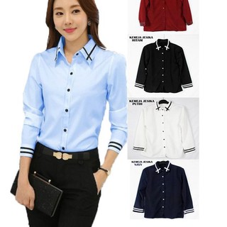 Best Seller JESSICA BAJU KEMEJA ATASAN WANITA LENGAN Best Seller JESSICA BAJU KEMEJA ATASAN WANITA LENGAN