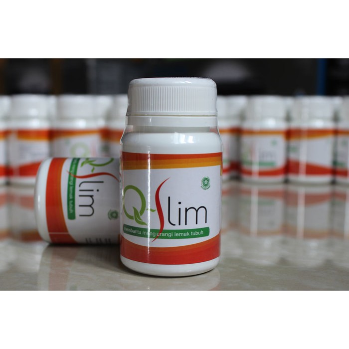 Pelangsing Badan Herbal QSlim Terlaris Atasi Perut Buncit / Bakar Lemak / Penurun Berat Badan