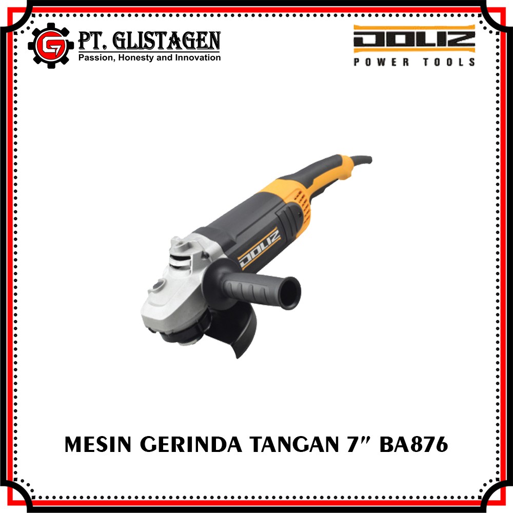 Mesin Gerinda Tangan 7" Doliz BA876 / BA876 Heavy Duty Angle Grinder 7”