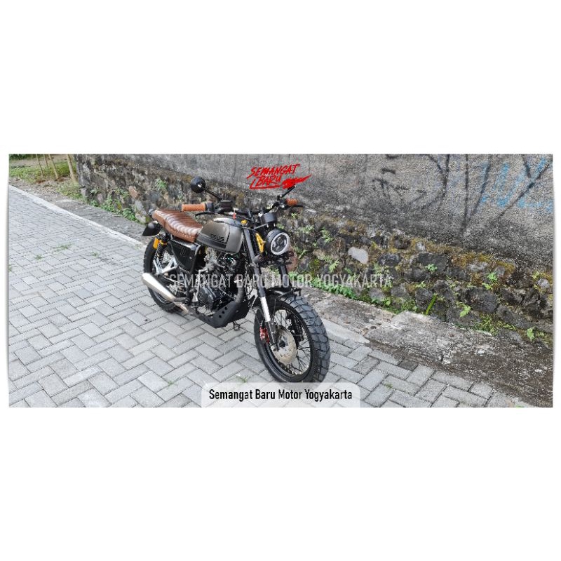 BAN JAPSTYLE  SCRAMBLER DAN SHOCK BELAKANG TABUNG AMAN BUAT BAN 130/80RING 17