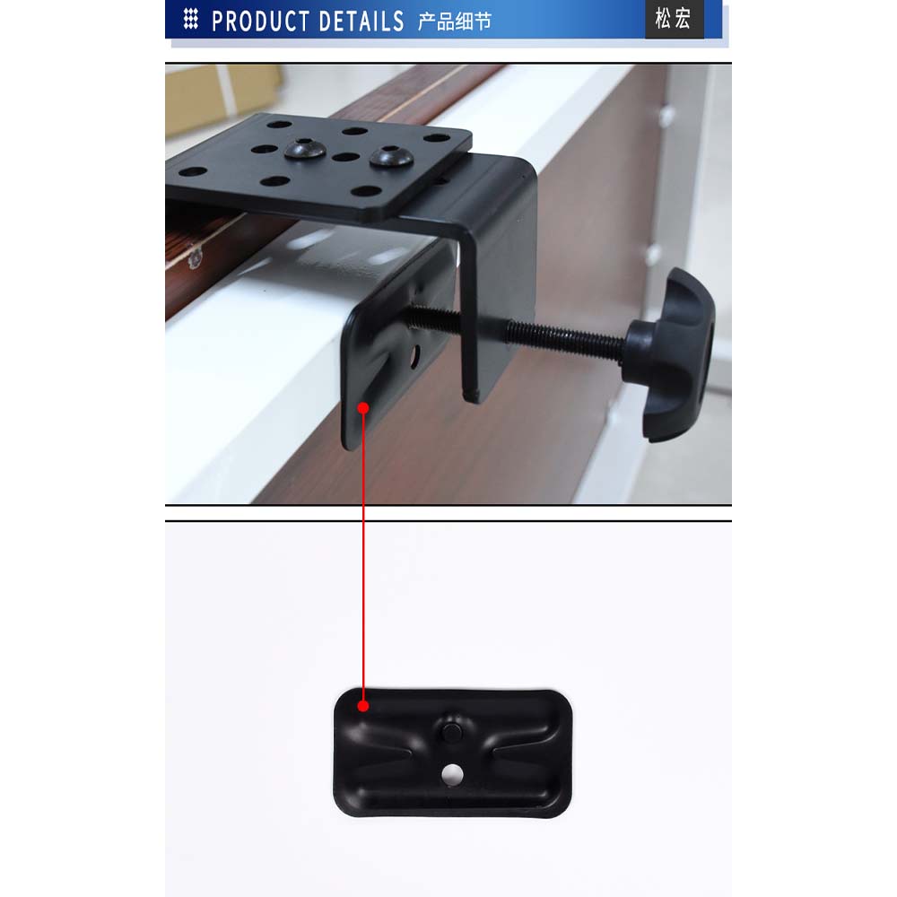 Stand Dudukan Universal Monitor Arm Bracket Vesa Mount 4KG 10-27 Inch - SH427 - Black