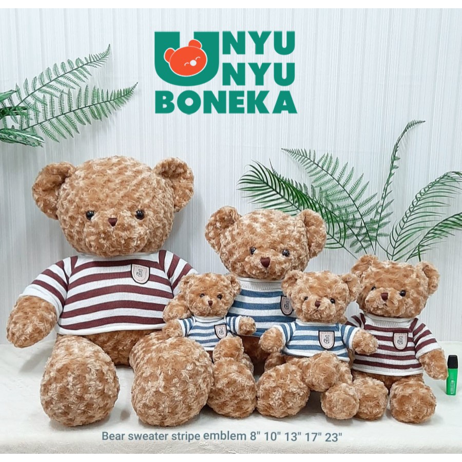 Boneka teddy bear sweater usa impor