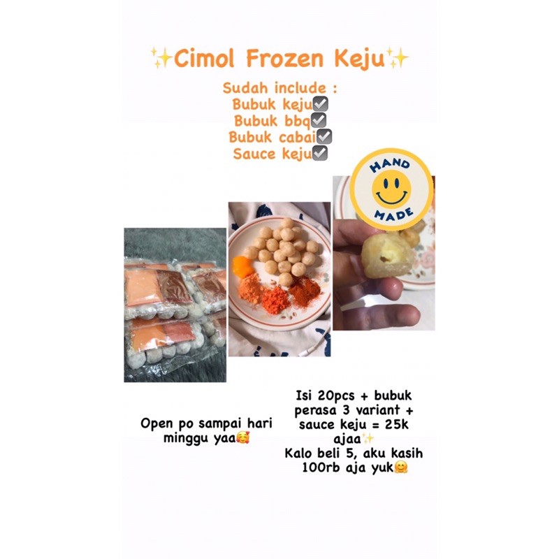 

Cimol Keju✨