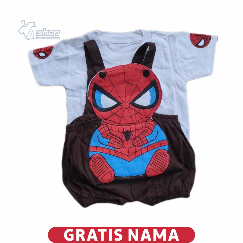 Baju Kodok Bayi Spiderman lucu Terlaris setelan bayi laki laki perempuan