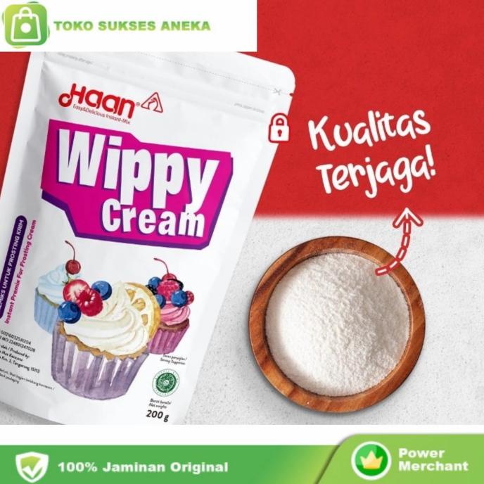 

Haan Whippy Cream Whip Cream Bubuk Whipping Krim 200 gr