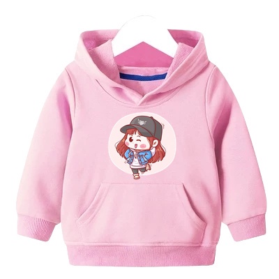 Sweater Hoodie Anak Funny Girl  Sweater Anak Fleece Baju Anak