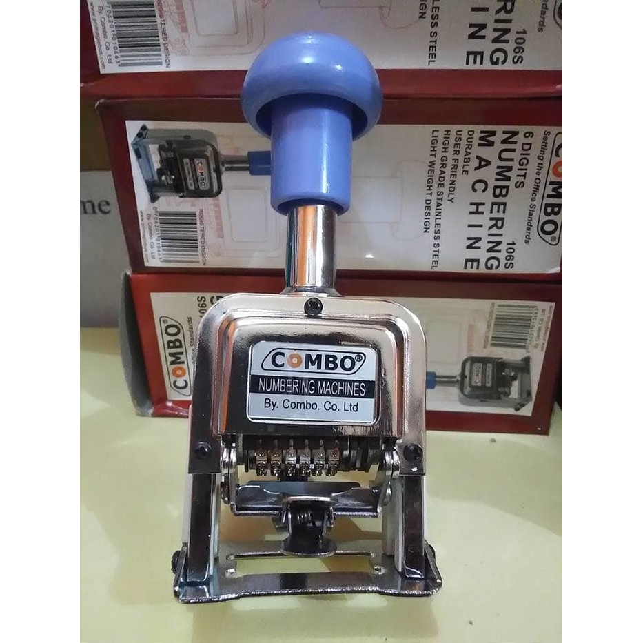

Dijual COMBO 6 Digits Numbering Machine 106S Stempel Nomor Otomatis Diskon