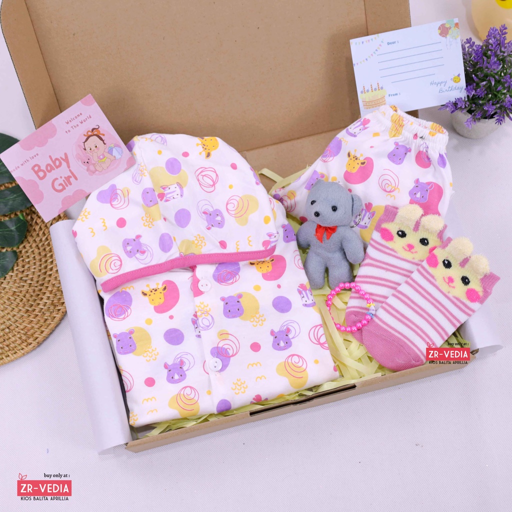 [SLEEPY] Hampers Piyama Baby Girl 0-12 Month / Hadiah Kado Lahiran Setelan Bayi Perempuan Bulan New Born Gift