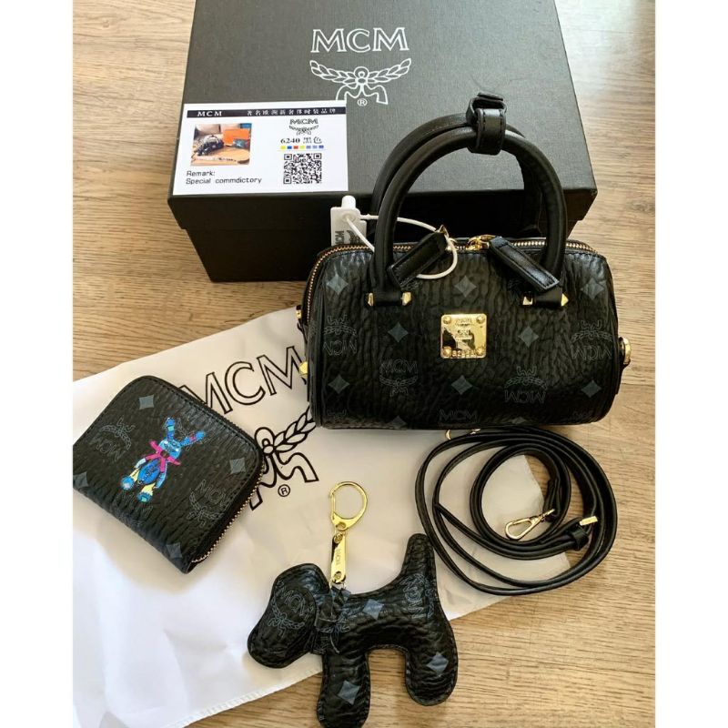 MCM BAG MINI SPEEDY SET BOX ORI