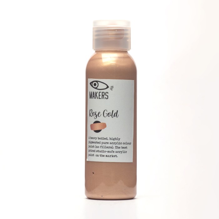 

Rose Gold Acrylic Paint 100ml by MAKERS