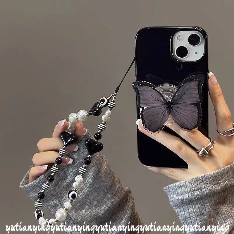 Casing IPhone 11 13 12 14 Pro Max 7Plus 8Plus XR 7 8 X XS Max Motif Butterfly Shockproof