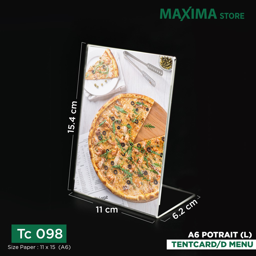 

tentcard acrylic / tentcard akrilik a6 / akrilik brosur