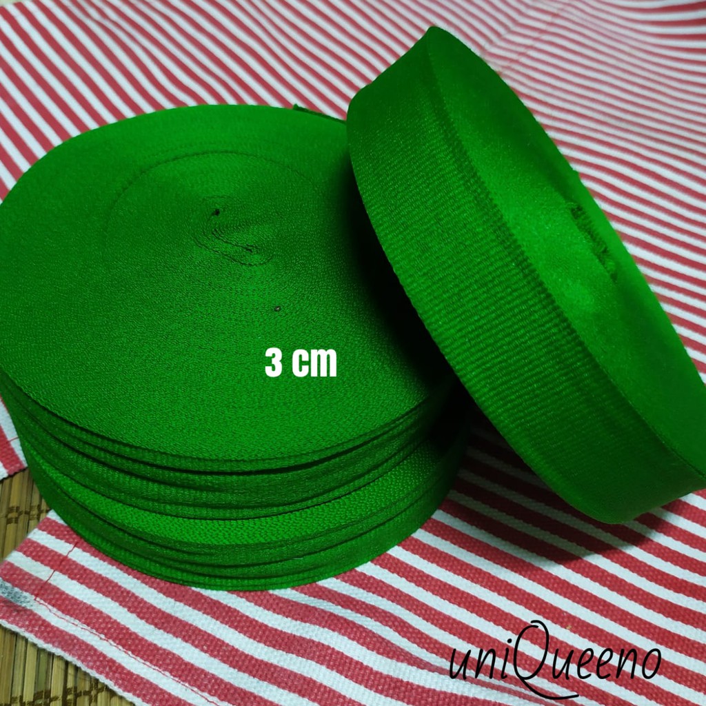 Pita 3 cm Hijau Daun (Super Murah)