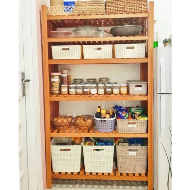 Rak dapur multifungsi / rak dapur/ rak serbaguna / rak kayu