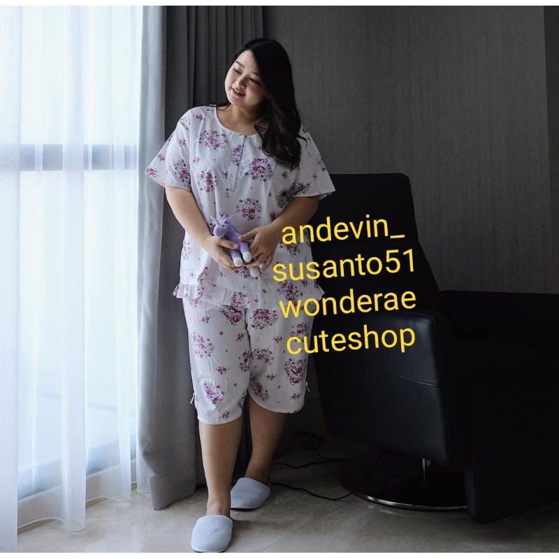 Baju Tidur Sunly 2L & 3L (Celana 3/4)