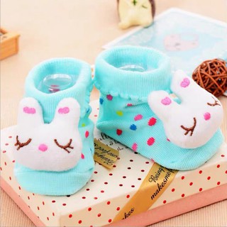 Import Sepatu Bayi Lucu Kaos Kaki Anti Slip Murah Baby Sock Karakter Boneka 3D