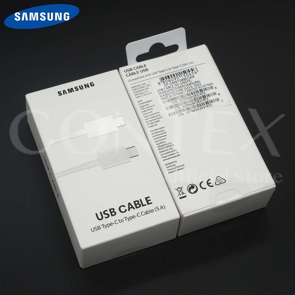 45W Kabel data Samsung 5A Type C To Type C SUPER FAST CHARGING ORIGINAL 100%