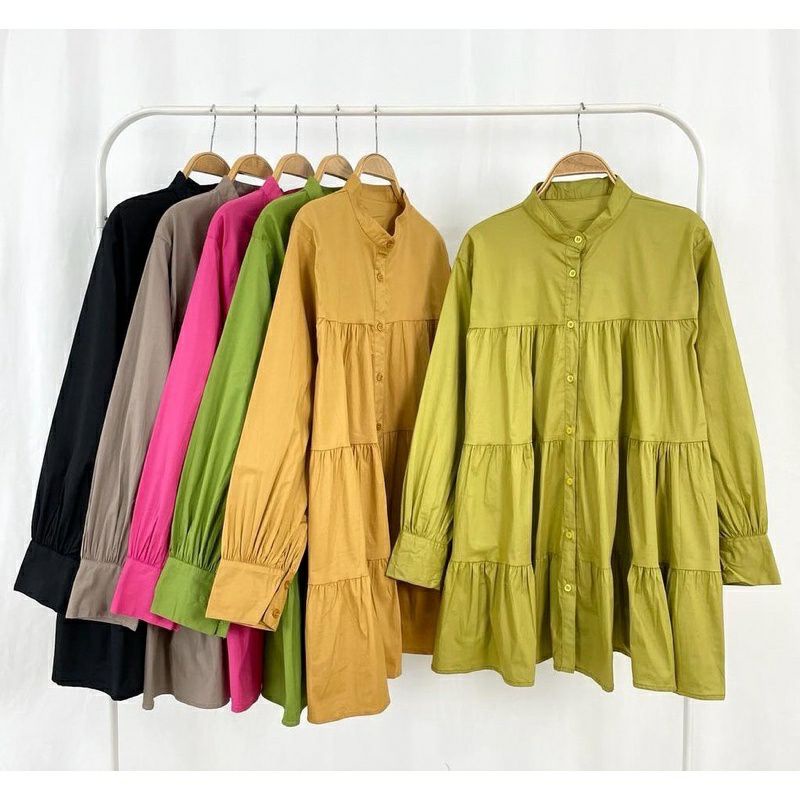 tunik jumbo katun poplin wanita terbaru