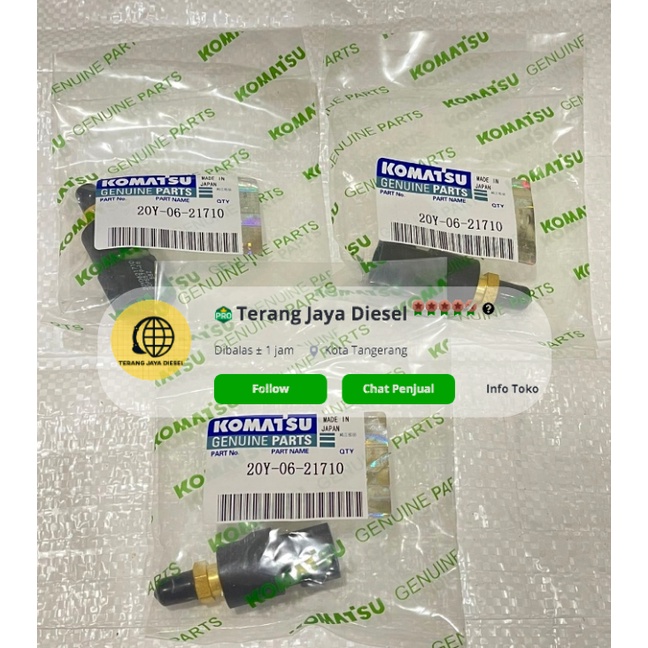 Sensor switch hitam pc100-6 pc200-6 pc200-7 20y-06-21710