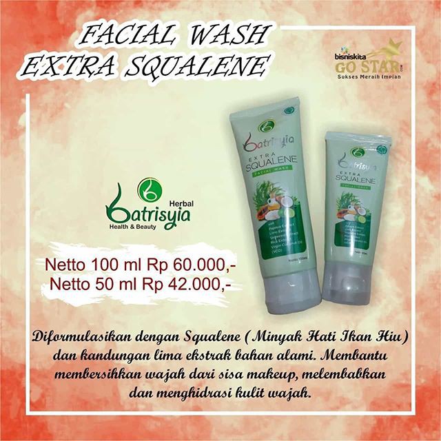 Batrisyia Facial Wash Extra Squalene 100 ml