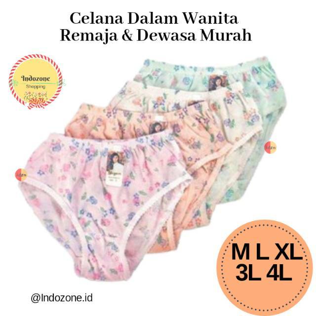 CD Wanita  Murah M L XL 3L 4L Celana  Dalam Wanita  Katun 