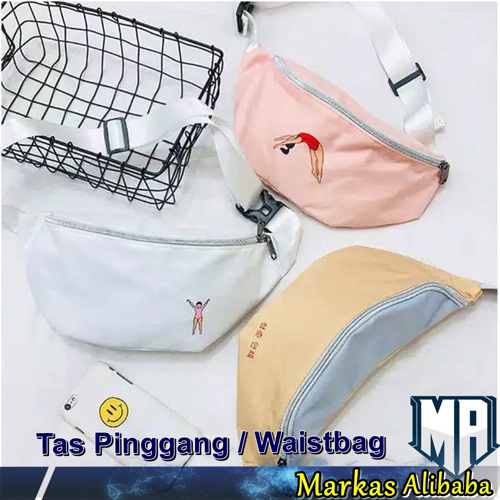 Tas Pinggang Wanita / Swimming Waist Bag Fanny Pack Tas Pinggang