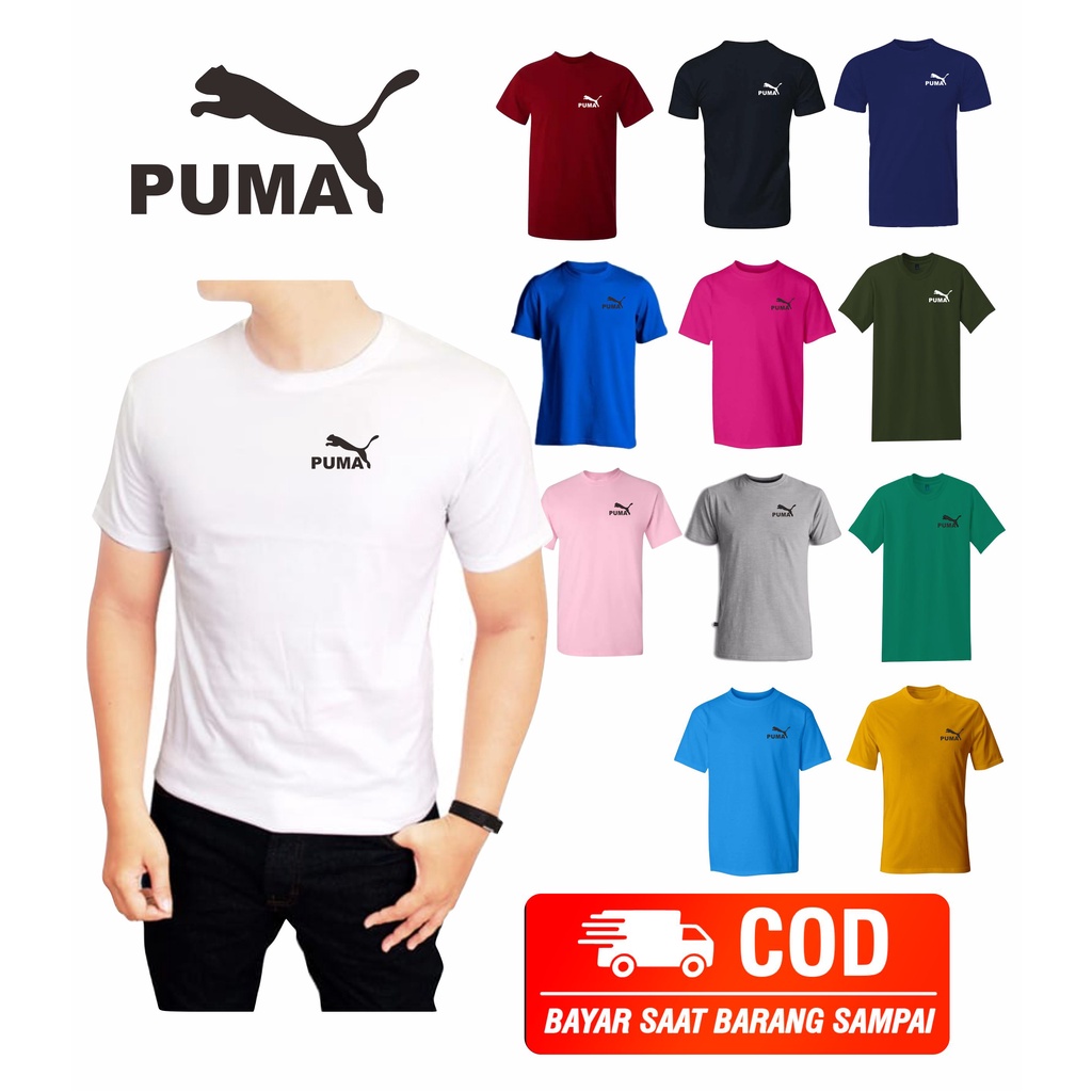 KAOS OBLONG LOGO PUM TSHIRT DEWASA COTTON COMBED