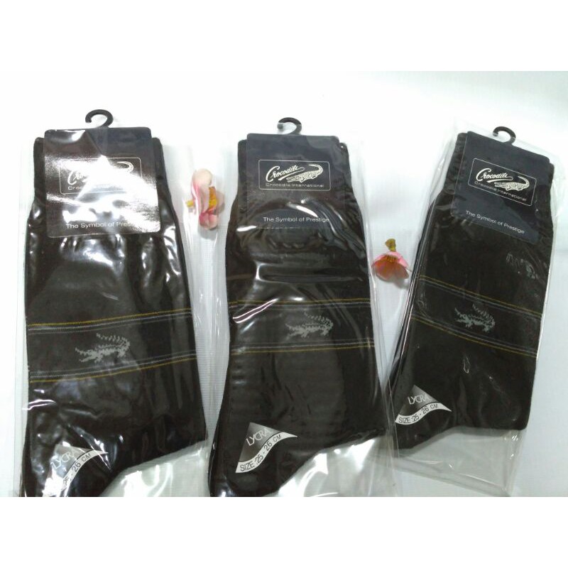 KAOS KAKI CROCODILE INTERNATIONAL warna HITAM