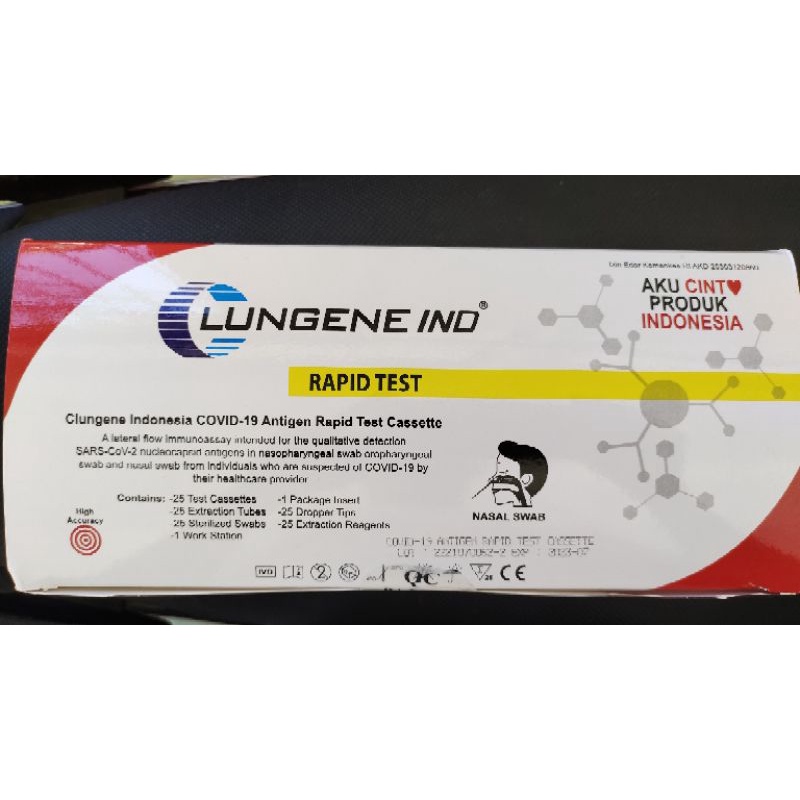 Lungene swab Antigen rapid test Antigen alat