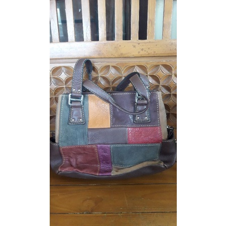 preloved fossil bag patchwork
