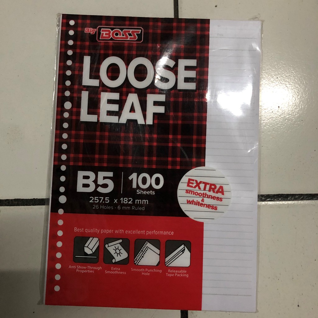 

BIG BOSS LOOSE LEAF B5-100 POLOS BERGARIS