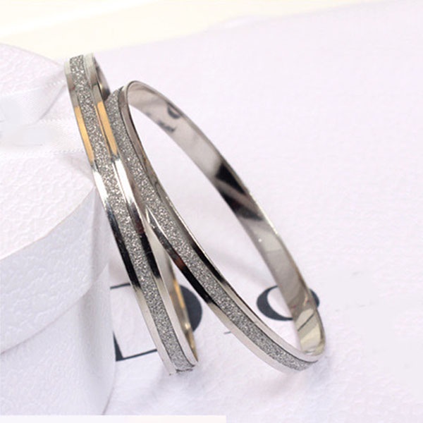 Gelang Fashion Titanium Kristal / Gelang Bangle Gelang Tangan Korean Import / Aksesoris Gelang Wanita / TV-14