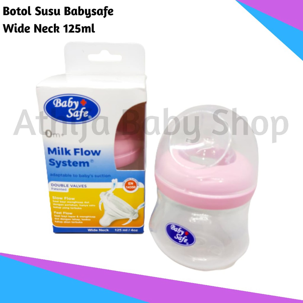 Botol susu Dot Bayi Botol ASI ASIP Bayi Baby Safe Feeding Bottle 125ml Karakter BPA FREE WN001