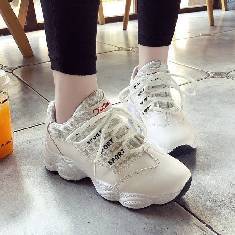 terlaris        IELGY Sepatu Sneakers Olahraga Wanita Breathable Gaya Harajuku Korea untuk Lari  24