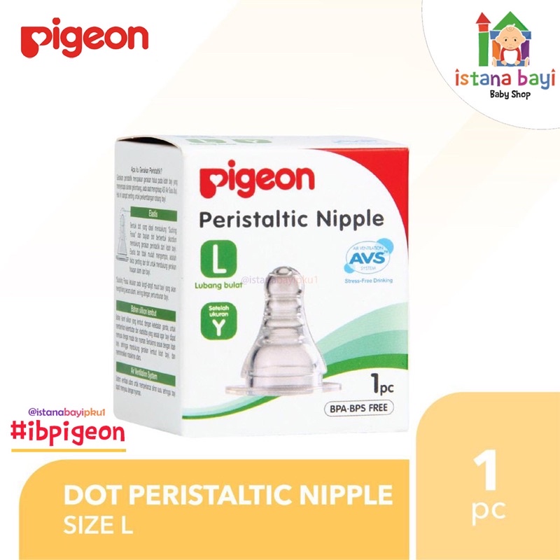 PIGEON Slim Neck Nipple / Dot Bayi - Pigeon Nipple/empeng bayi