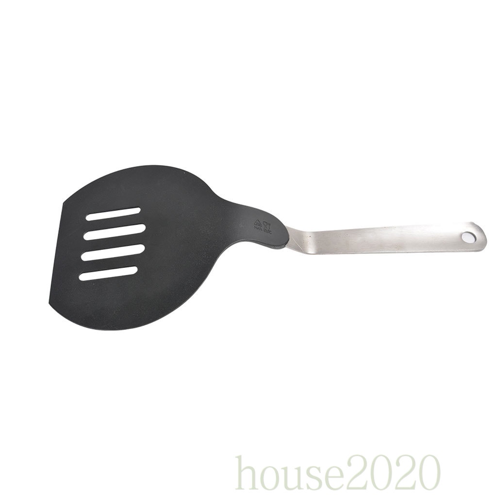 [HOUSE2020]Spatula Slotted Nylon Egg Turner with Stainless Steel Handle Non-Stick Pancake Flipper Tool for Kitchen