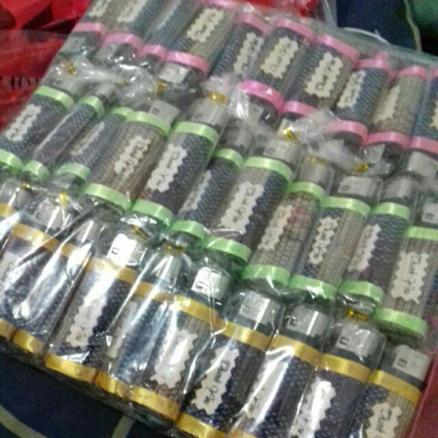 Souvenir Pernikahan Korek Gas Batik + Kemasan Pelastik + Tali Emas