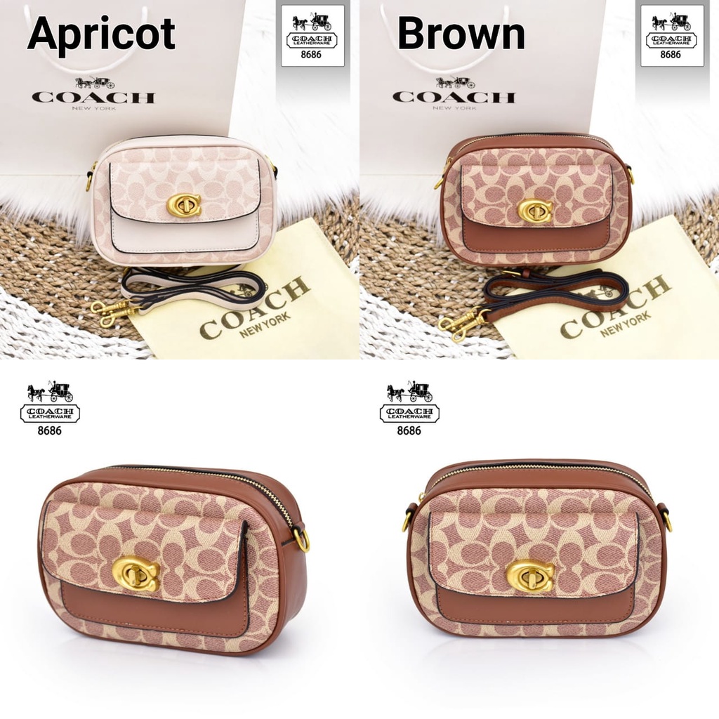 TAS WANITA BATAM IMPORT COACH MINI BAG 8686 KWALITAS SEMI PREMIUM