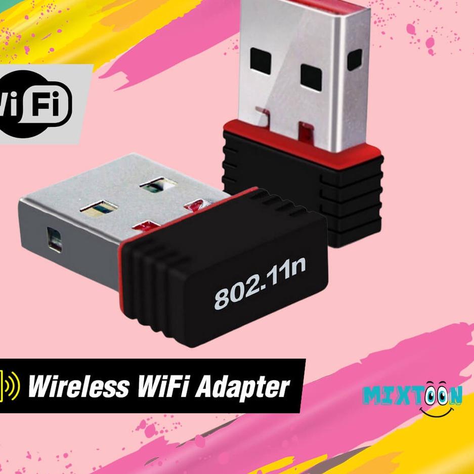 Murah Minggu Ini Wifi Dongle USB Donggle Receiver Adapter Mini Kecil Laptop Komputer PC Wireless External Donggel Wi-Fi Murah