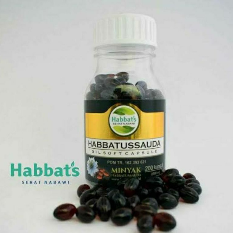 Habbatussauda Sehat Nabawi Oil Soft Capsule | Minyak Jintan 200 Kapsul