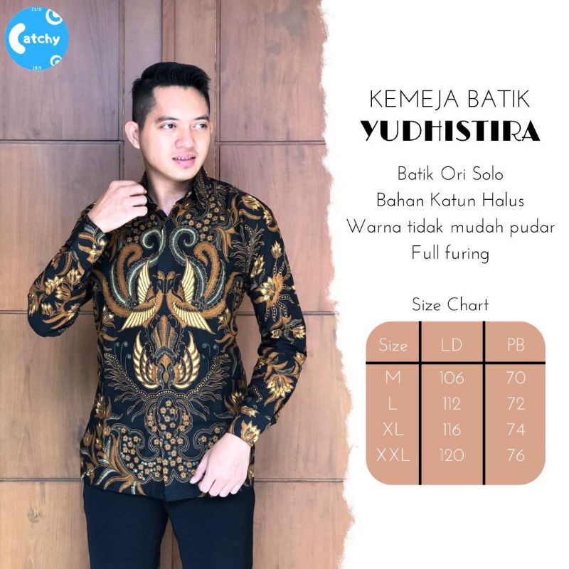 KEMEJA BATIK SOLO GROSIR / KEMEJA PRIA PANJANG PENDEK / Baju batik